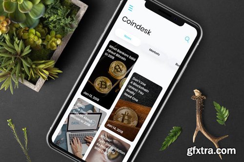 Cryptocurrencies News Mobile Ui - T