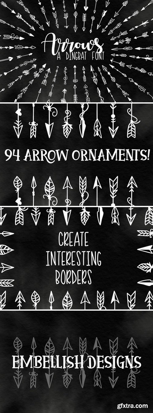 CM - Arrows - Dingbat Font 2102944