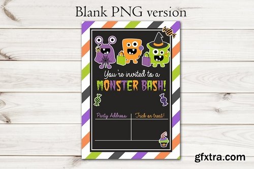 CM - Kids Halloween Invitation Monsters 1928914