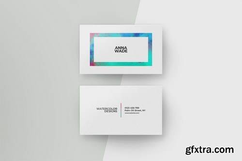 Watercolor Business Cards IV