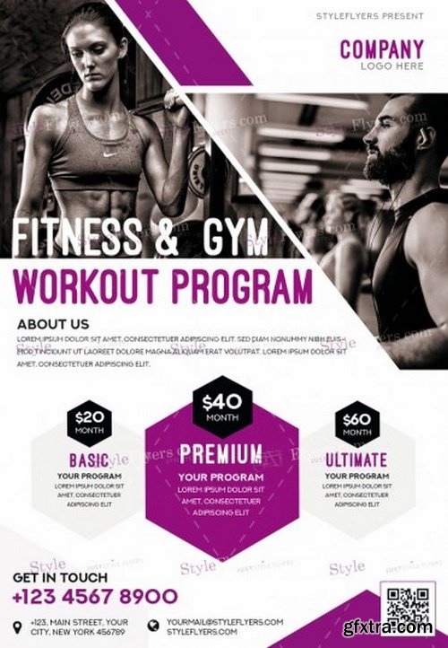 GYM PSD Flyer Template