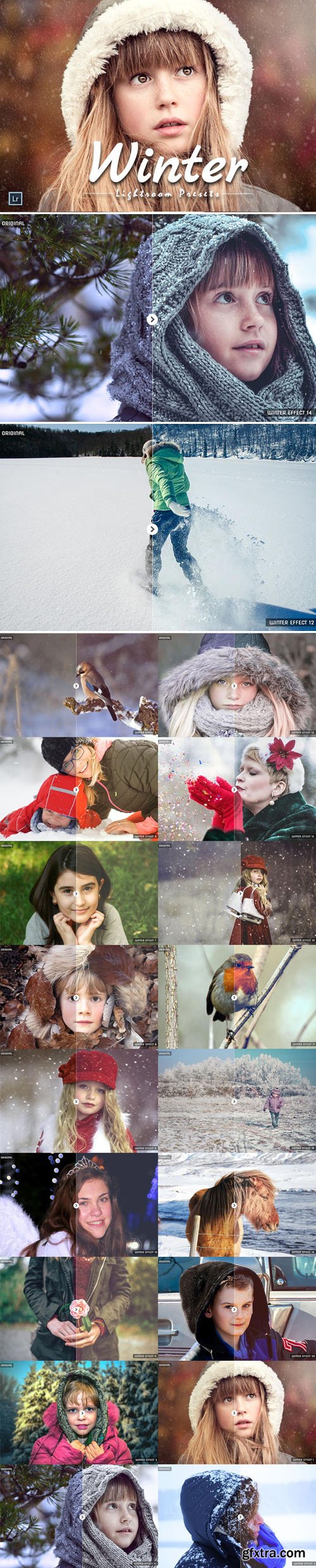 20 Winter Lightroom Presets (RAW/JPEG)