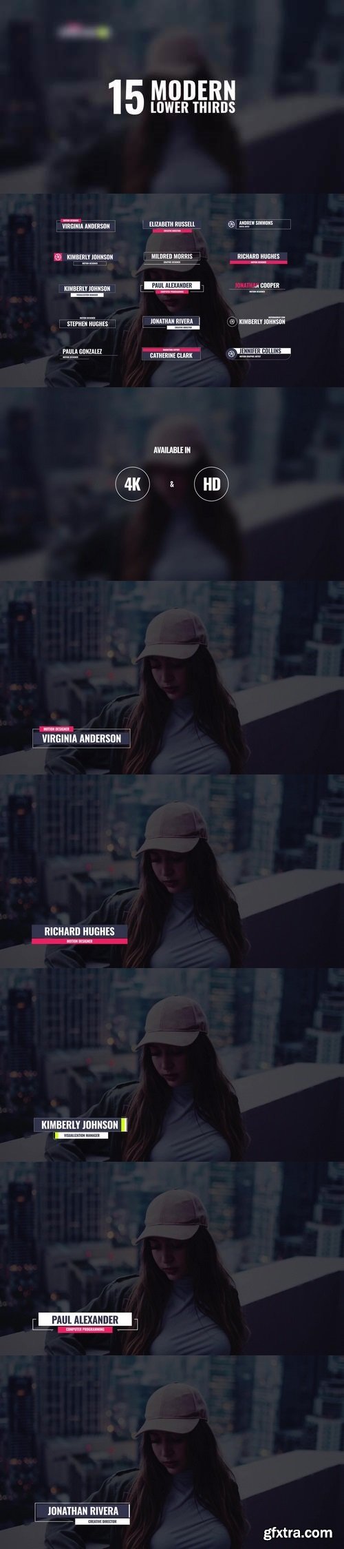 MotionArray - 15 Modern Lower Thirds After Effects Templates 58804