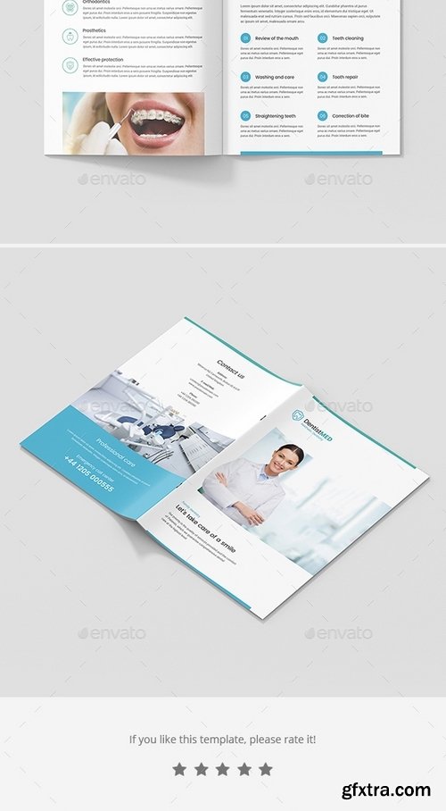 GraphicRiver - Mini Brochure – Dentist A5 21238911