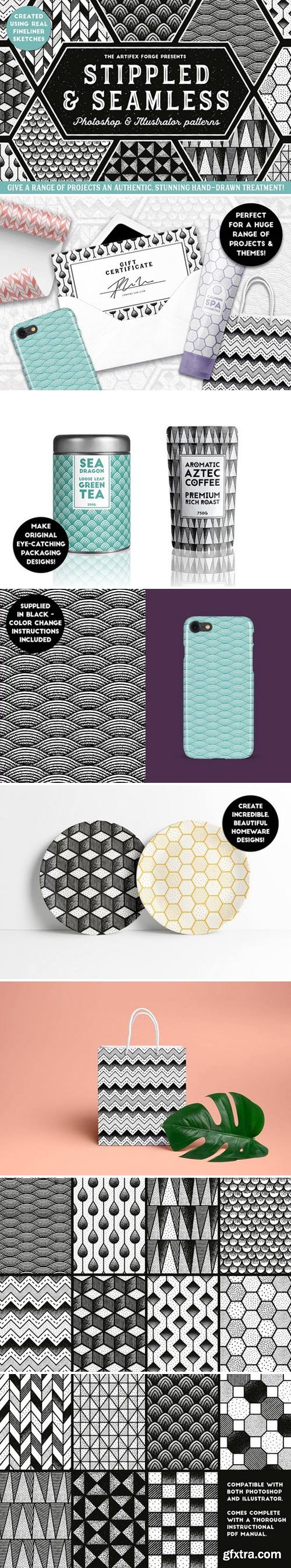 CM - Stippled & Seamless - Patterns 2077957