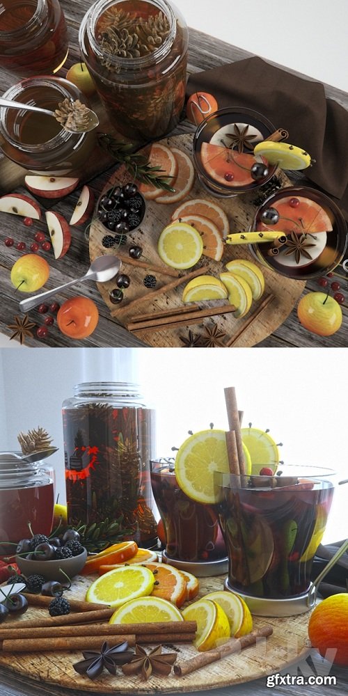 Mulled wine with honey