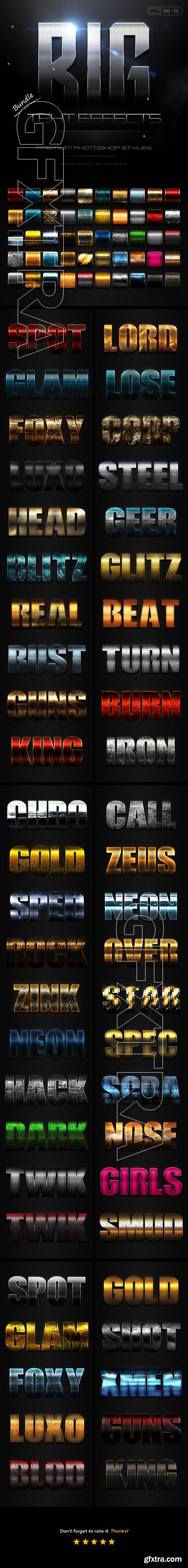 GraphicRiver - 50 Bold Text Effects Bundle Two 21238641