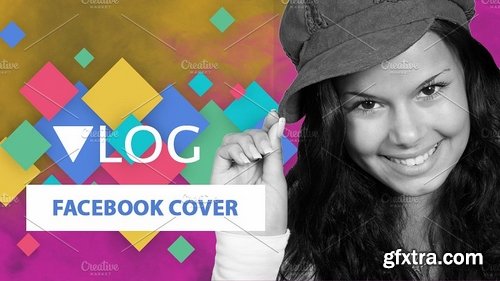 CM - Vlog hero facebook cover template 1896436