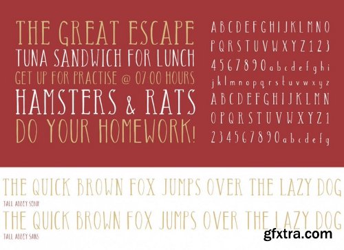 57 Handcrafted Fonts 230 Textures & 100s of Design Extras - 97 Fonts