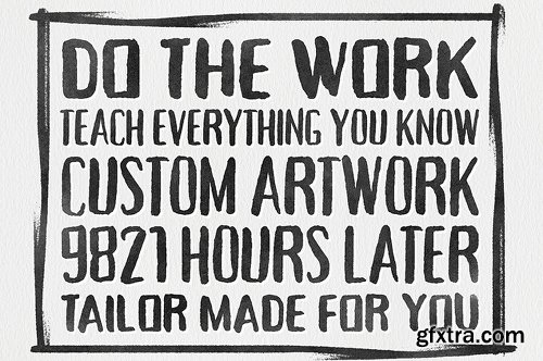 57 Handcrafted Fonts 230 Textures & 100s of Design Extras - 97 Fonts