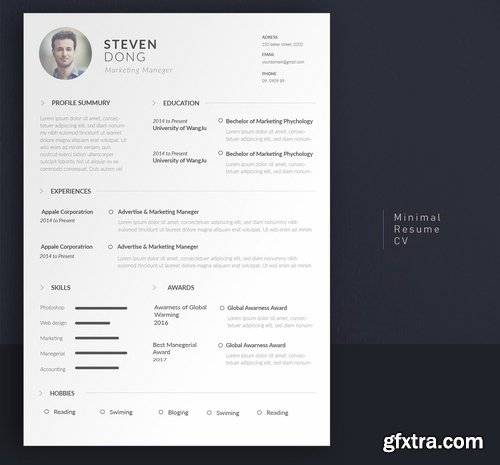 CM - Minimal Resume CV  Simple Edition 2186654