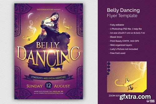 GraphicRiver - Belly Dancing Flyer Template 6643858