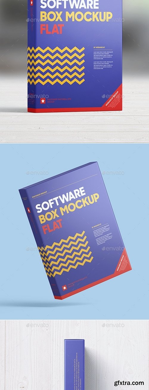 GraphicRiver - Software Box Mock-up - Flat 21262209