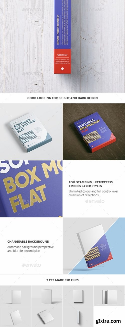 GraphicRiver - Software Box Mock-up - Flat 21262209