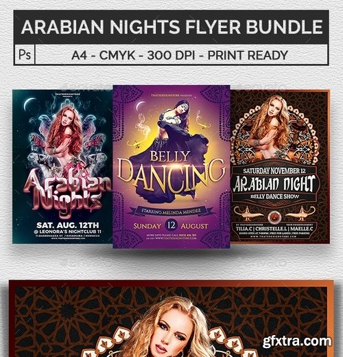 GraphicRiver - Arabian Nights Flyer Bundle 7640295