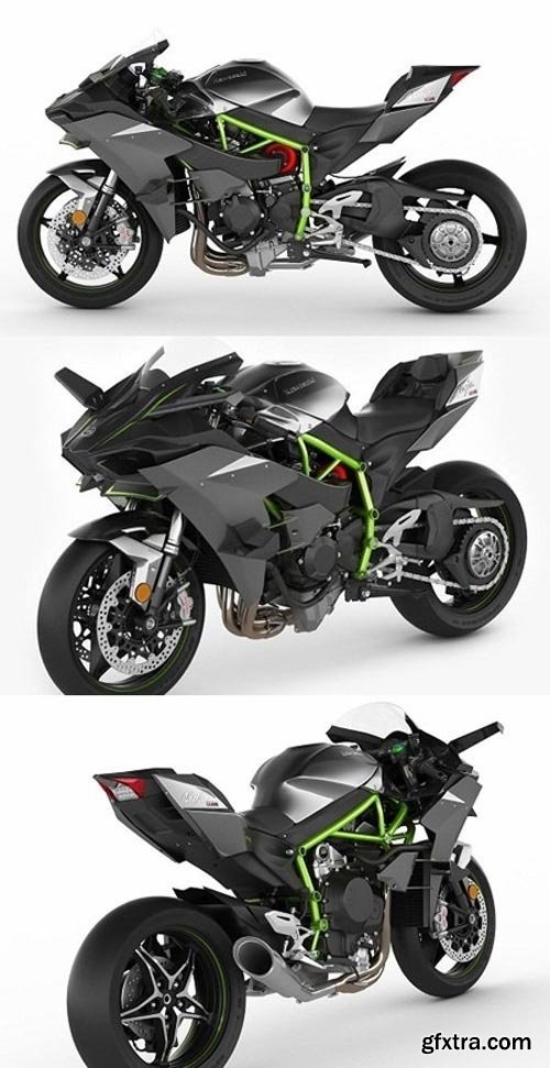 Kawasaki Ninja H2R 3D Model