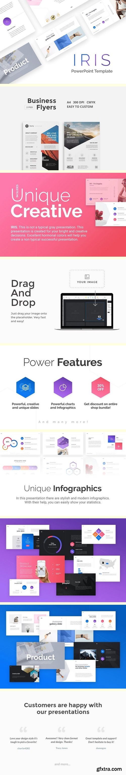 CM - IRIS Minimal PowerPoint Template 1486087