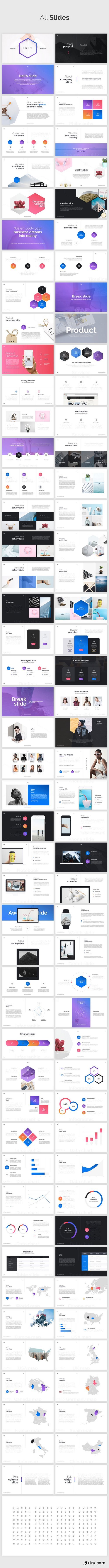 CM - IRIS Minimal PowerPoint Template 1486087