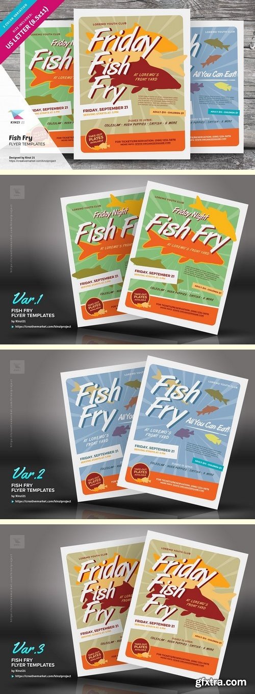 CM - Fish Fry Flyer Templates 1486738