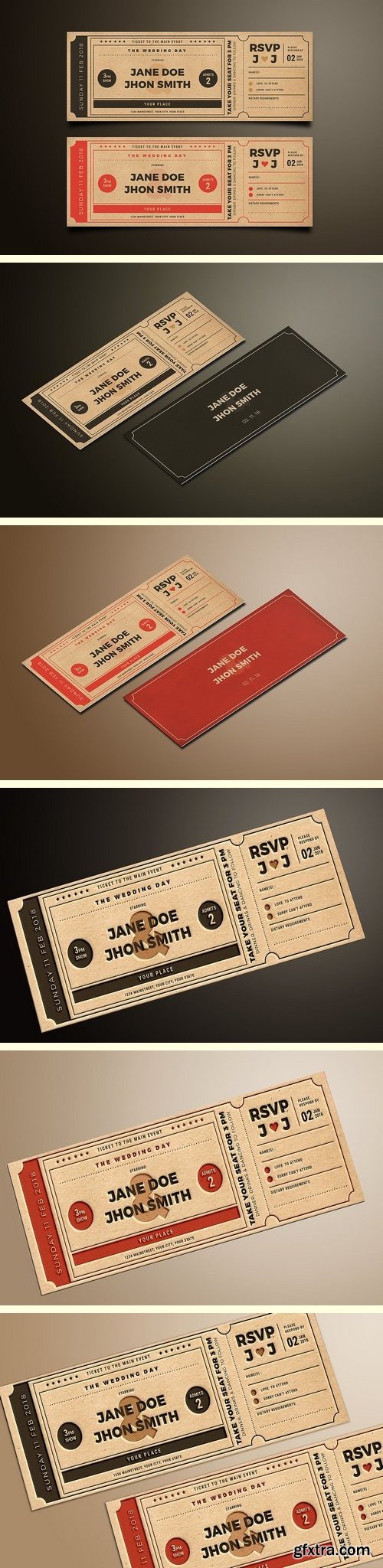 CM - Wedding Invitation Movie Ticket 1486551