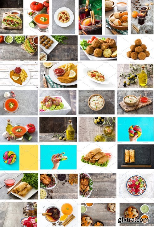 CM - 100 world food photos bundle 1486870