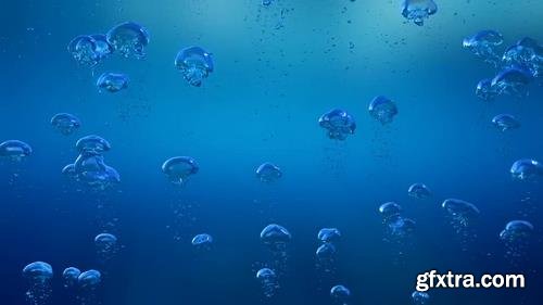 MotionArray - Jellyfish Looking Bubbles Underwater Motion Graphics 55021