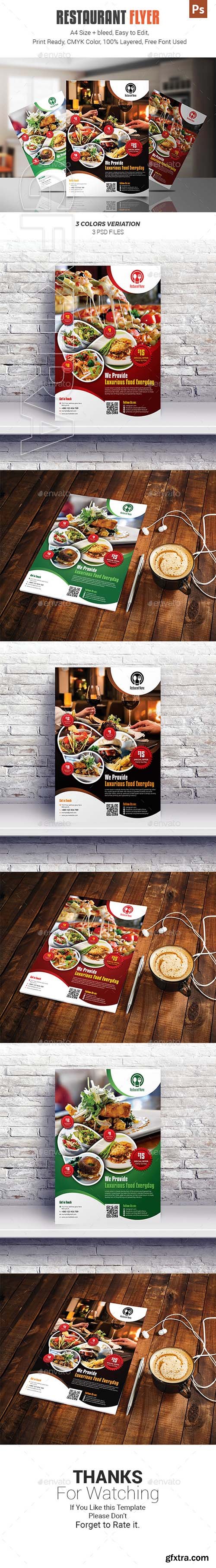 GraphicRiver - Restaurant Flyer 21257429