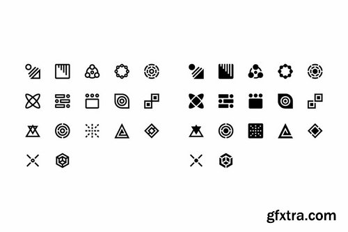 34 Abstract Icons