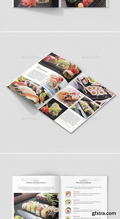 GraphicRiver - Mini Brochure – Sushi Restaurant A5 21261999