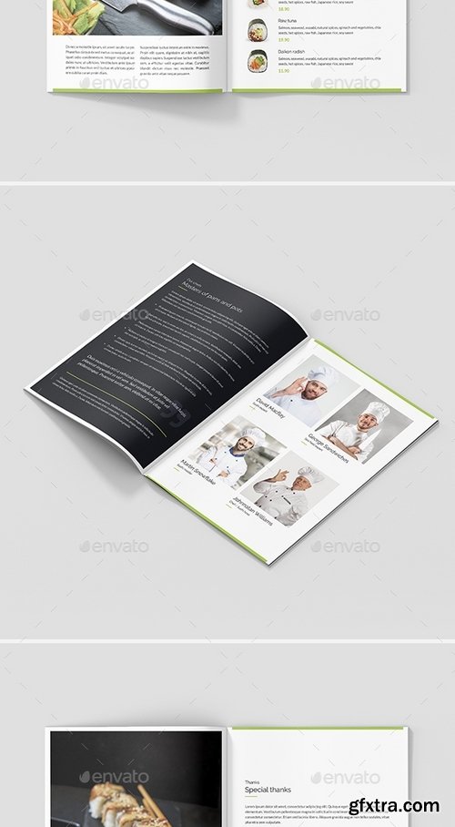 GraphicRiver - Mini Brochure – Sushi Restaurant A5 21261999