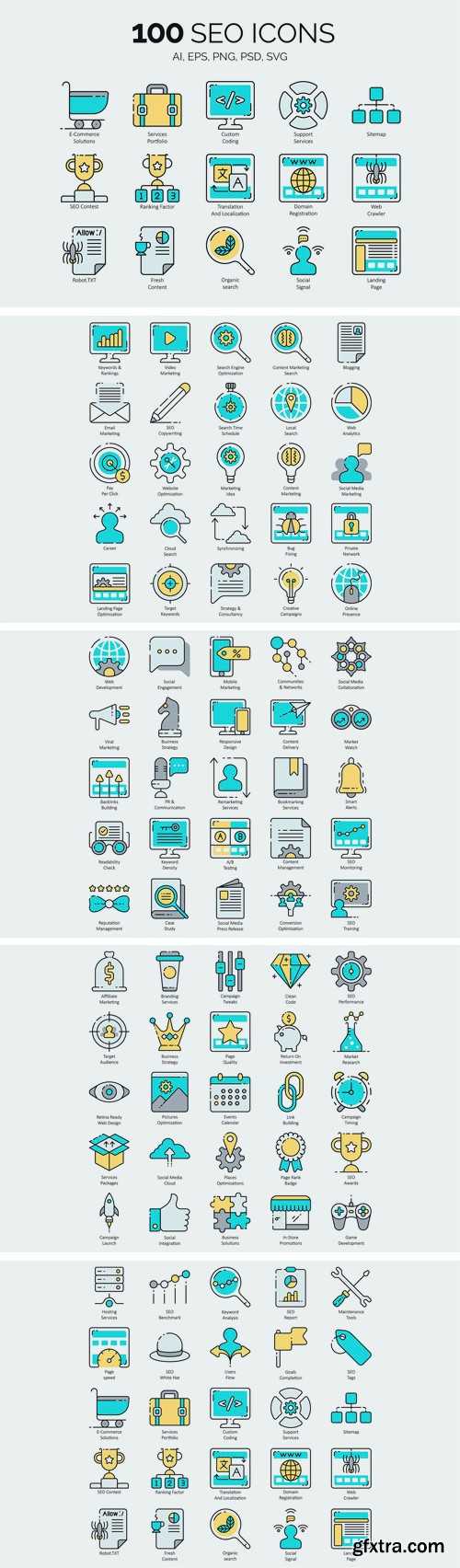 CM - 100 SEO & Internet Marketing Icons 2163849