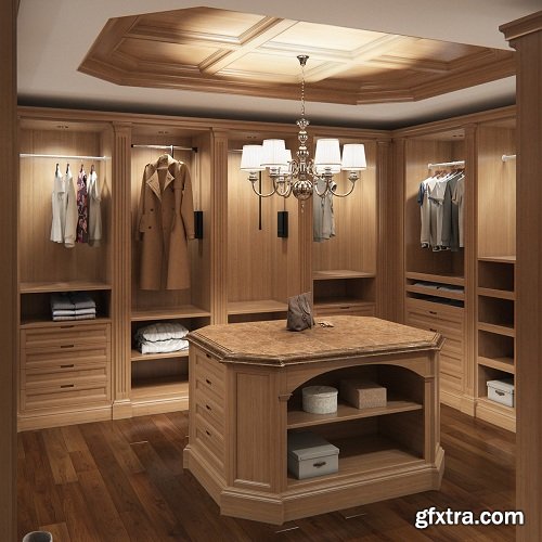 Walking Closet 3d Model