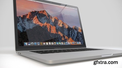 Apple MacBook Pro 3D Model for Cinema 4D