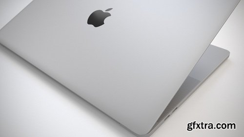 Apple MacBook Pro 3D Model for Cinema 4D