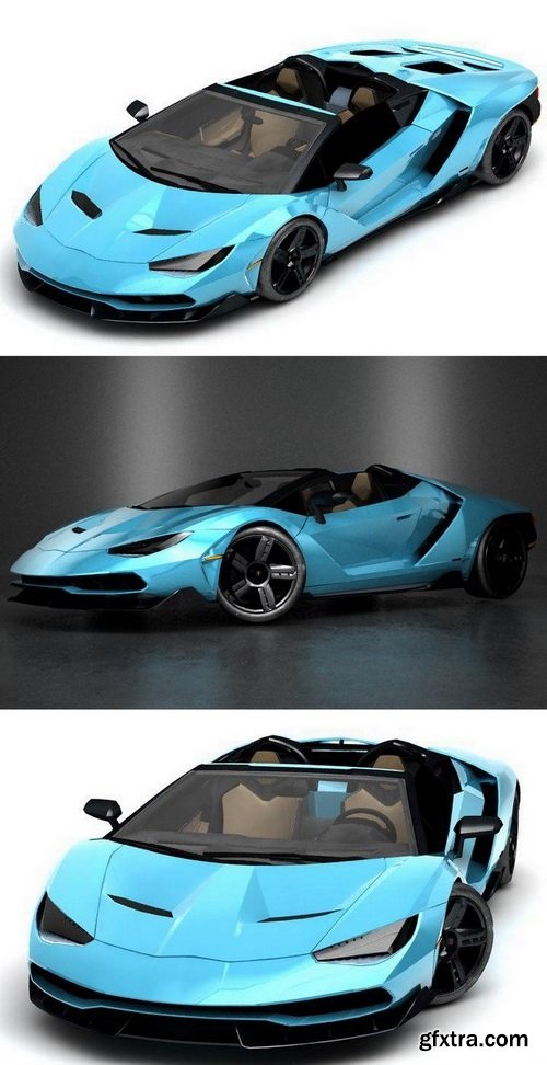 Lanborghini Centenario Roadster 3D Model