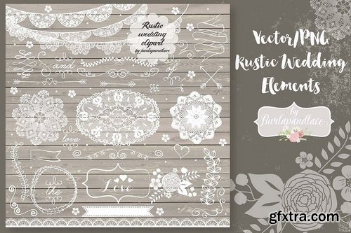 VectorPNG Rustic Wedding Elements