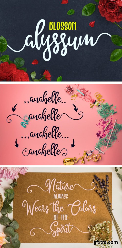 Alyssum Blossom Script Font