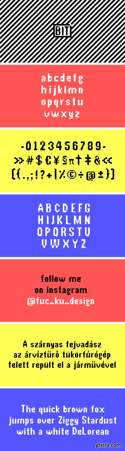 BIT Pixel Typeface