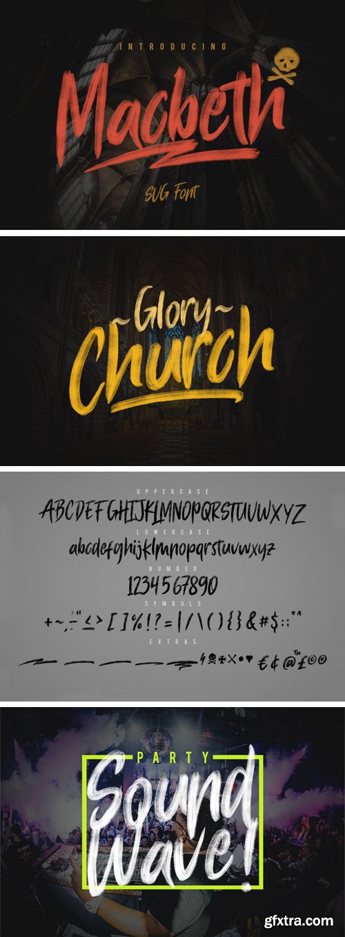 Macbeth OpenType SVG Font