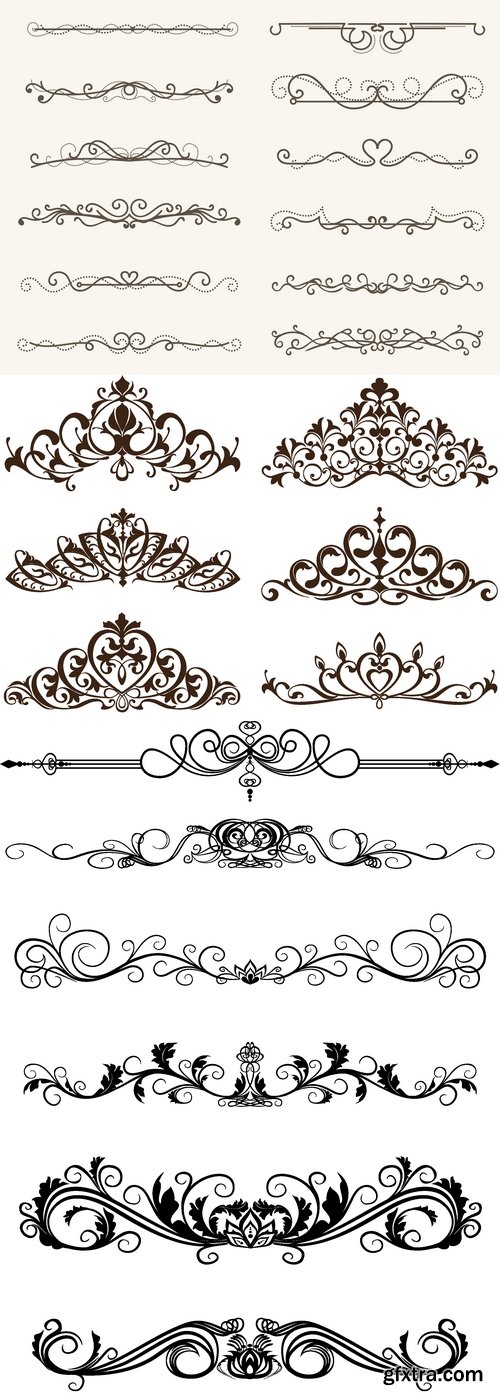 Vectors - Vintage Calligraphic Dividers 35