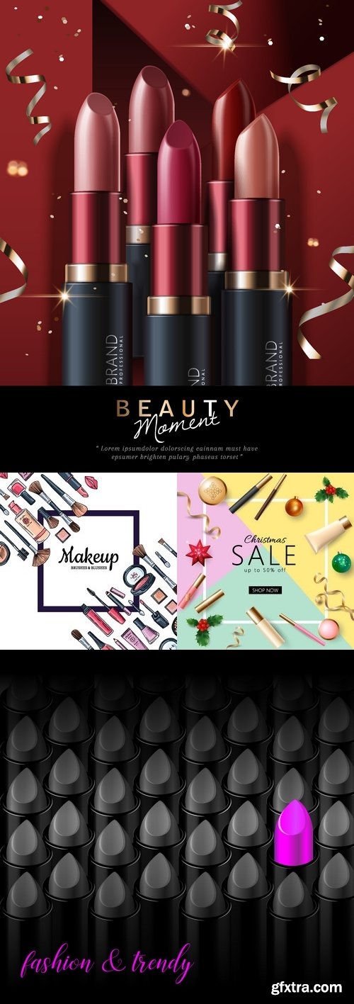 Vectors - Backgrounds with Cosmetics 13