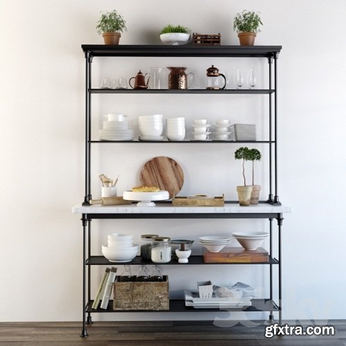 Shelving in the kitchen