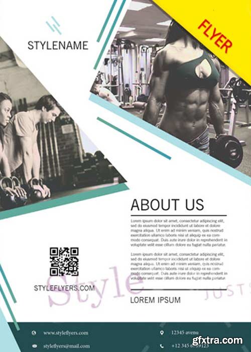 GYM v1 2018 PSD Flyer Template