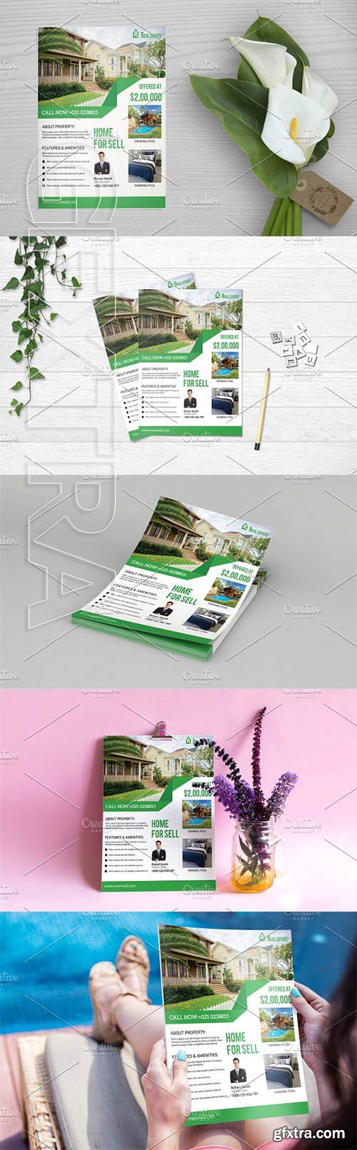 CreativeMarket - Flyer for Real Estate Company V651 1964909