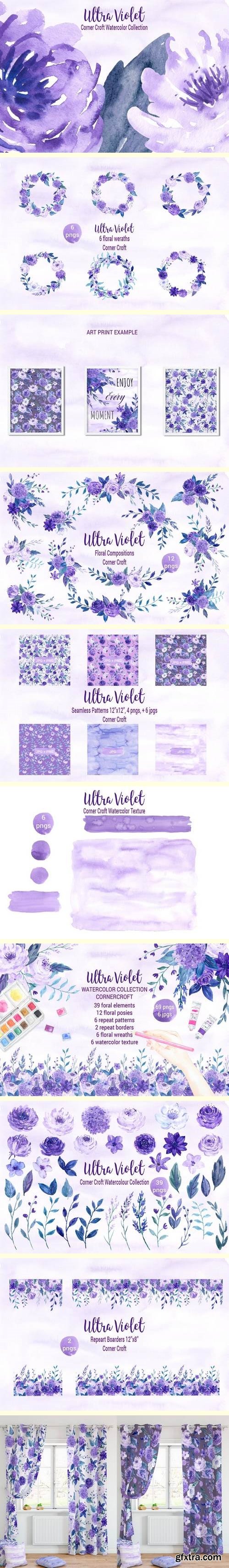 Watercolor Ultra Violet Collection