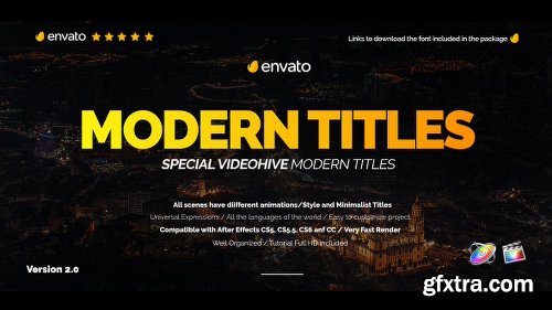 Videohive Modern Promo Titles Pack for FCPX 20587062