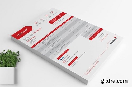 Corpora Clean & Creative Business Invoice