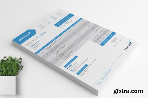 Corpora Clean & Creative Business Invoice