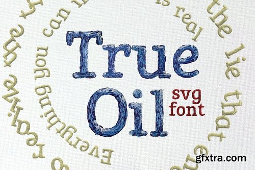 CM - True Oil OpenType-SVG Font 2183695