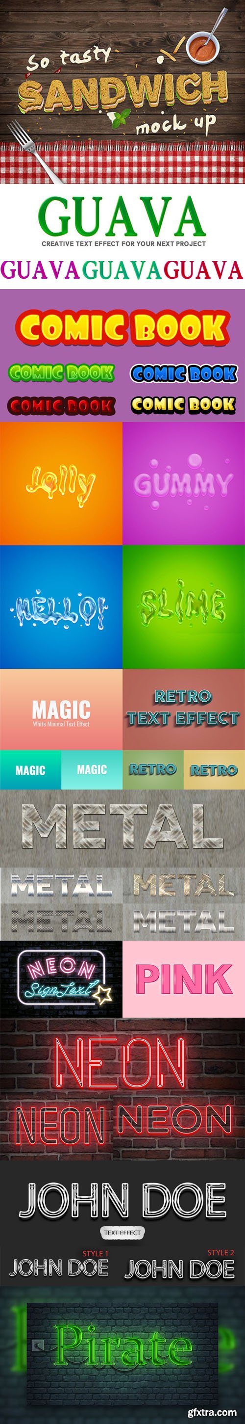 12 Exclusive Text Effects for Photoshop [ASL/PSD]